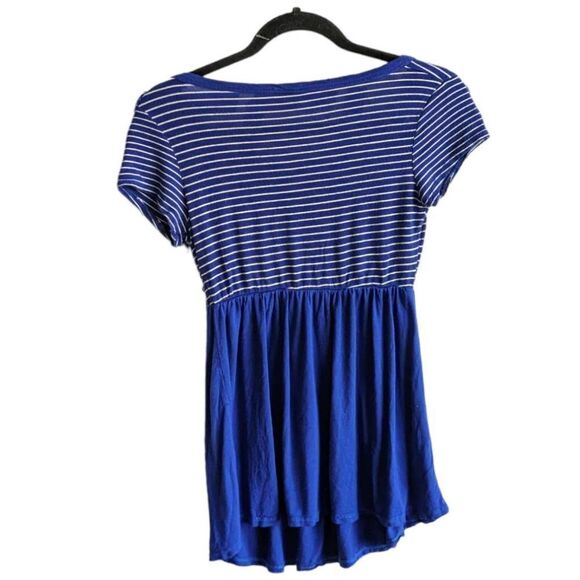 Pinc Maternity Blouse Short sleeve Color block Stripe - Picture 2 of 10